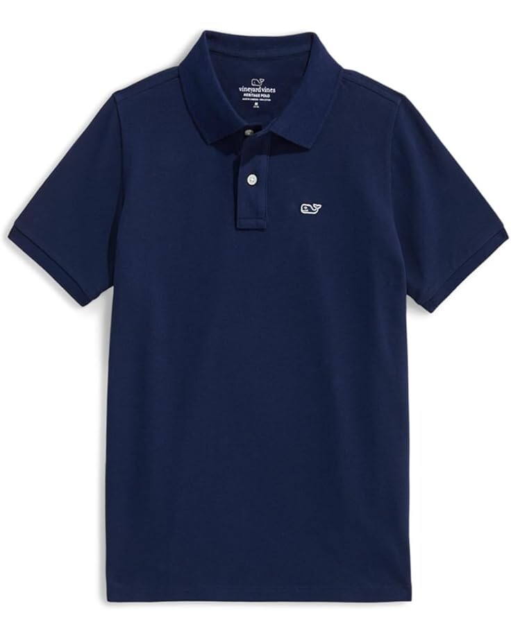 

Поло Vineyard Vines Kids Boys Heritage Pique Polo, цвет Nautical Navy