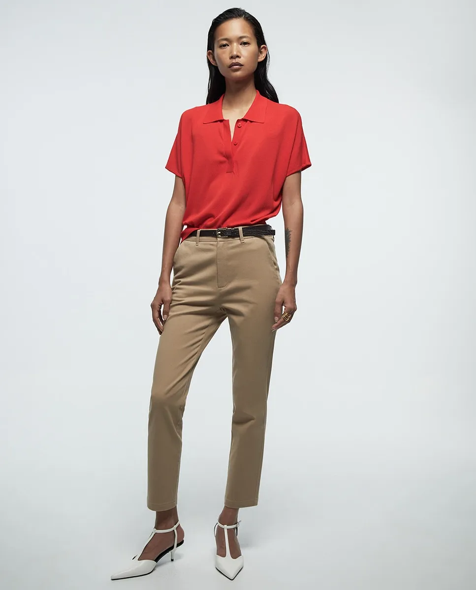 

Чинос с ремнем Sfera, песочный