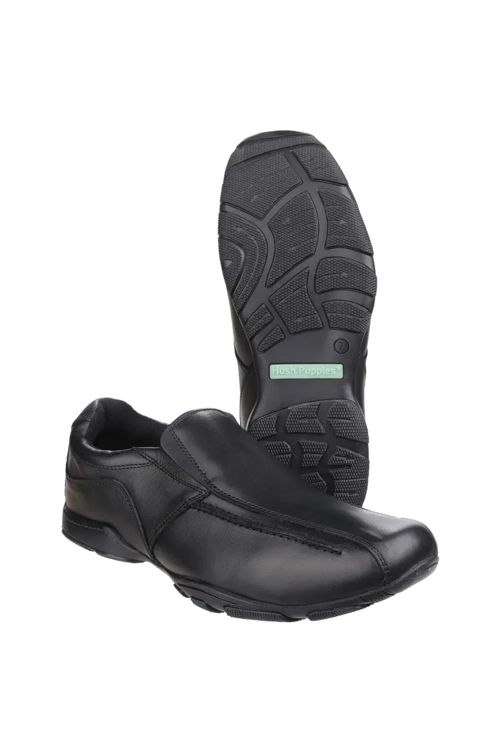 Школьные туфли с регулировкой полноты Hush Puppies, черный — фото 3