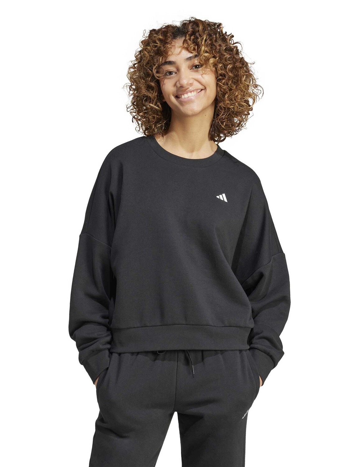 

Блуза Adidas Sportswear Essentials Small Logo Feel Cozy Sweatshirt, черный