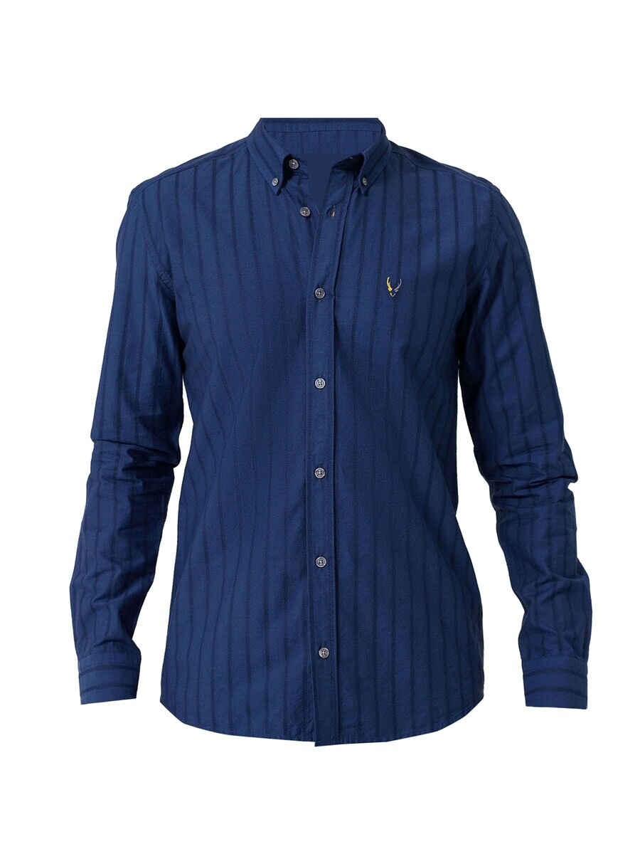 

Повседневная рубашка By Diess Collection Regular fit Button Up Shirt, темно-синий
