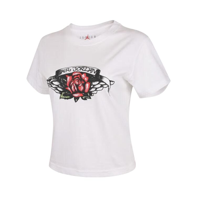 

Jordan Футболка GFX женская белая, Белый, Jordan Футболка GFX женская белая