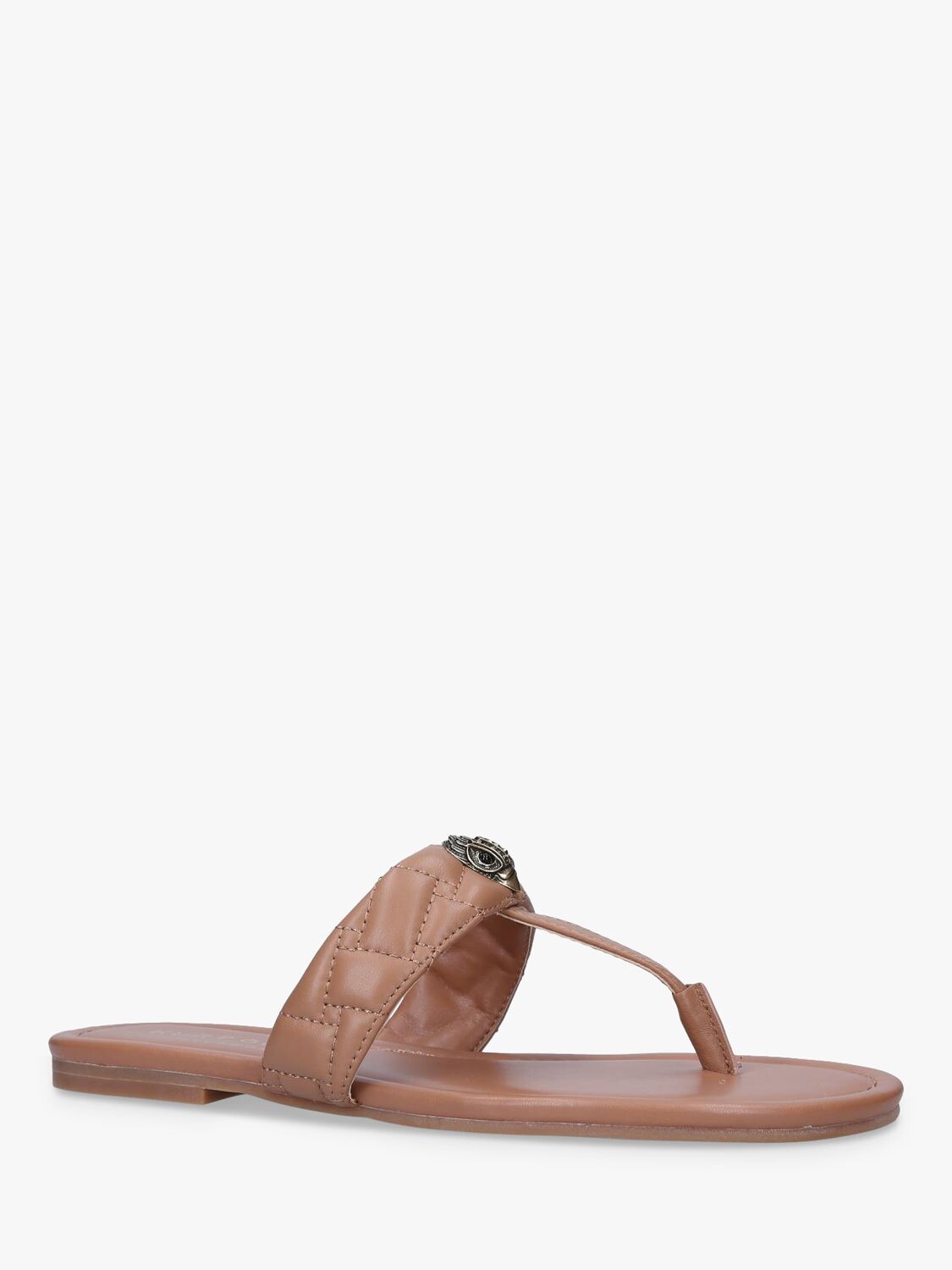 Кожаные сандалии Kurt Geiger London Kensington с Т-образным ремешком, светло-коричневый — фото 4