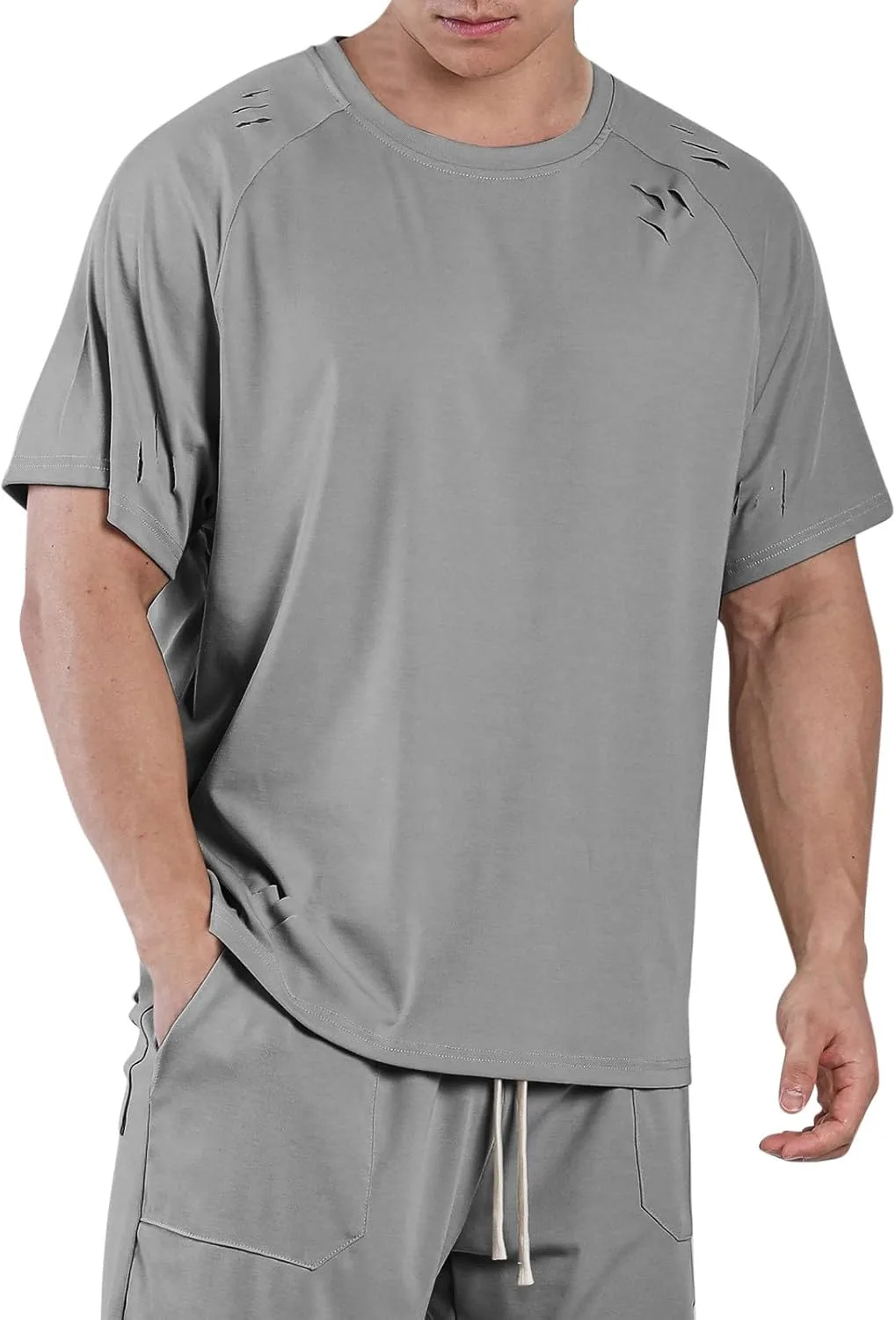 

Мужская футболка с коротким рукавом для летних тренировок