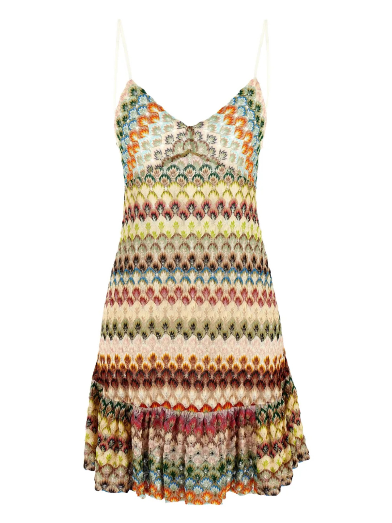 

Мини-платье с кружевными деталями Missoni, нейтральный