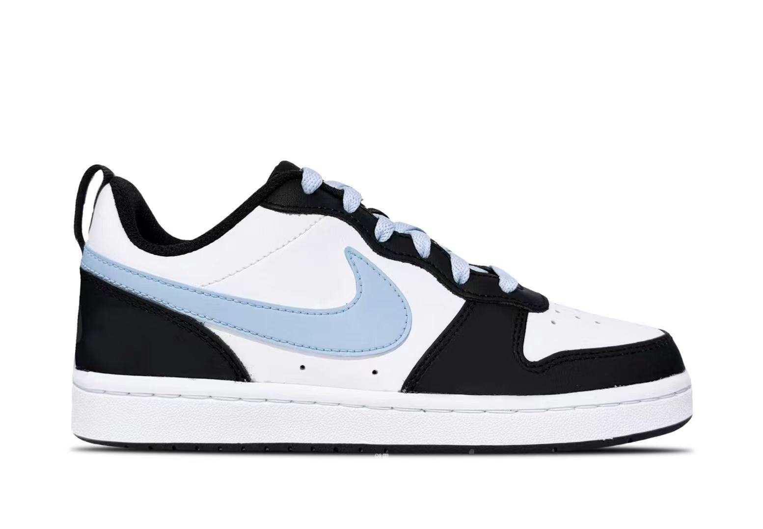 Nike Кроссовки Court Borough Slip Resistant Abrasion Resistant Low top Kids' Skateboarding Shoes Blue Black Unisex — фото 3
