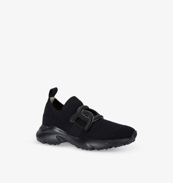Кроссовки Sport run 54c трикотажные с низким верхом Tods, черный — фото 3