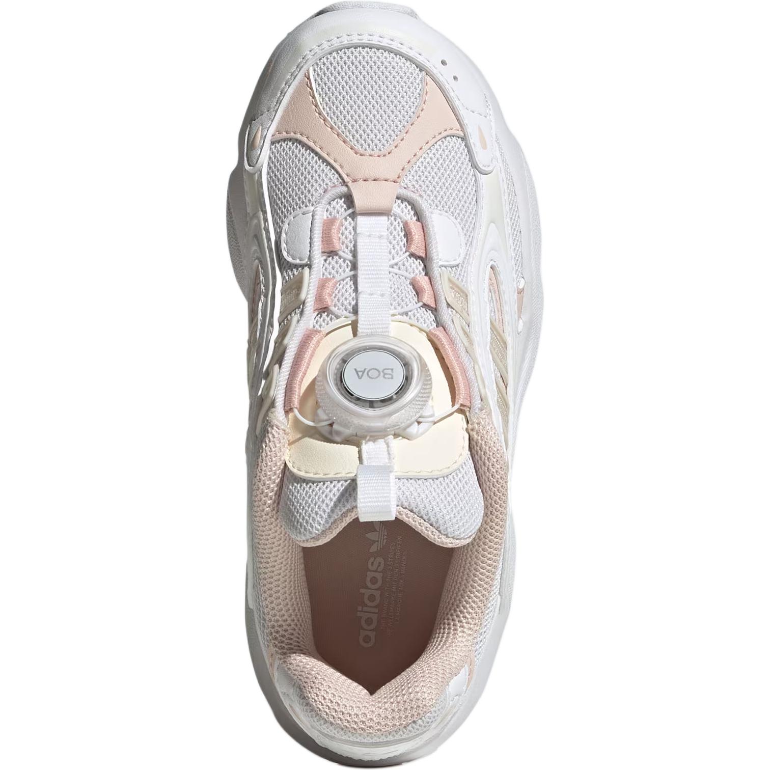 Низкие детские кроссовки Ozmillen Lifestyle для детей Adidas Originals, белый/розовый — фото 3