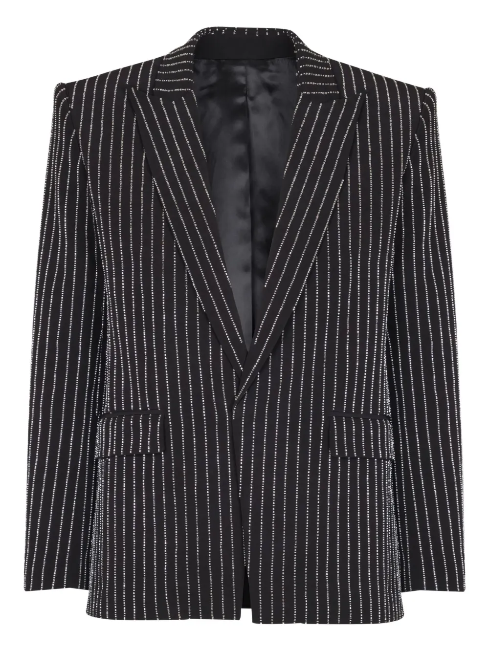 

Жакет с пуговицей и кристаллами BALMAIN, черный