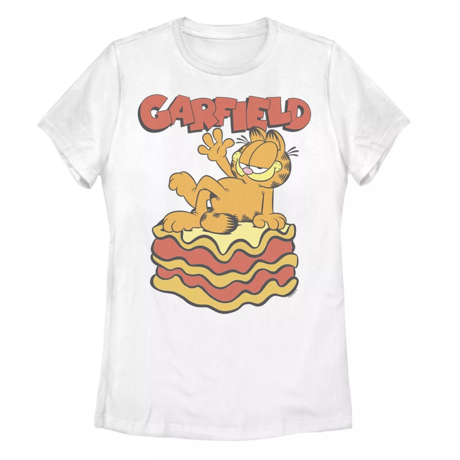 

Футболка с изображением еды Garfield King of Lasagna для юниоров Licensed Character