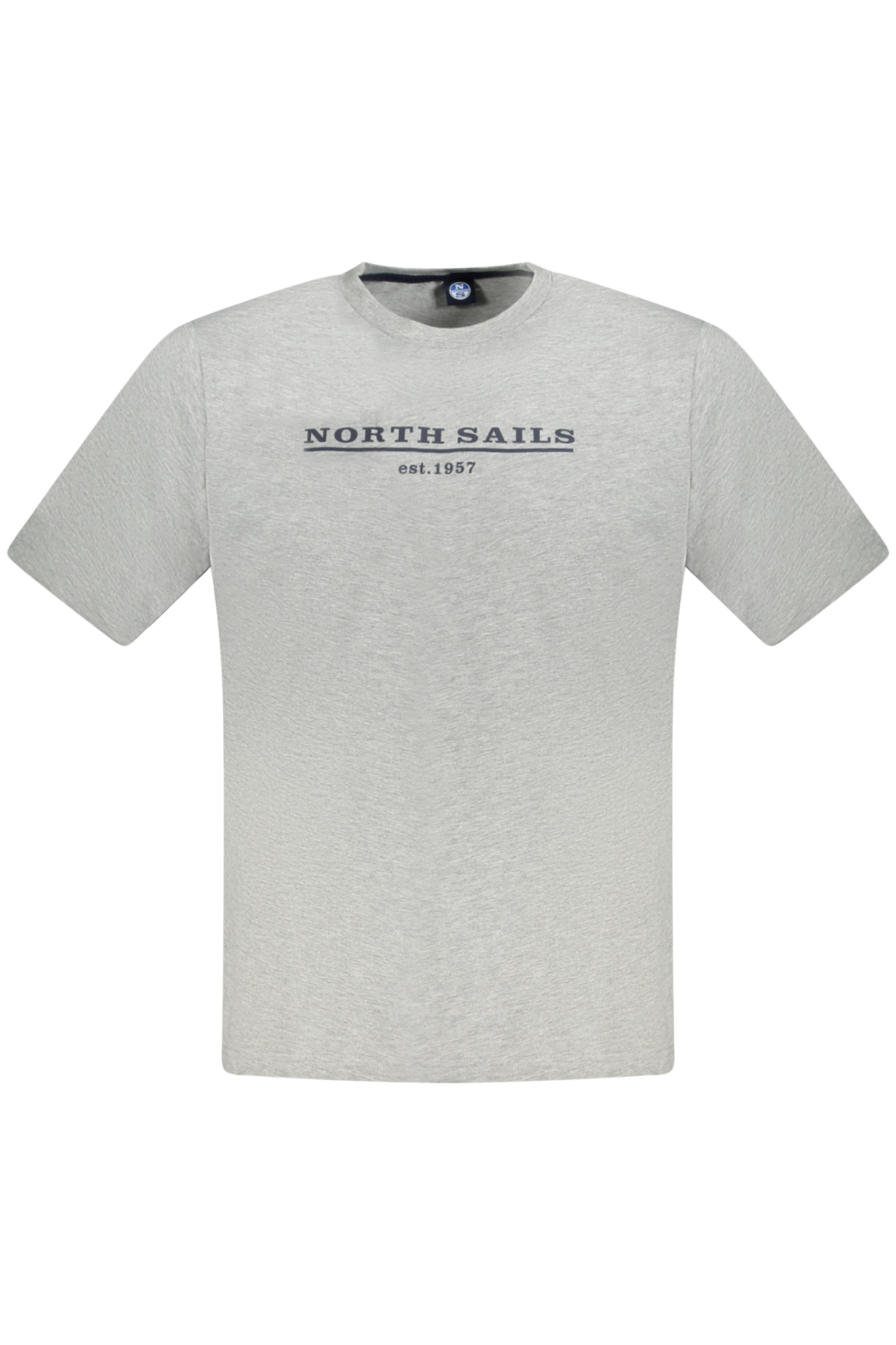 

Футболка мужская North Sails хлопковая с логотипом на груди, серый