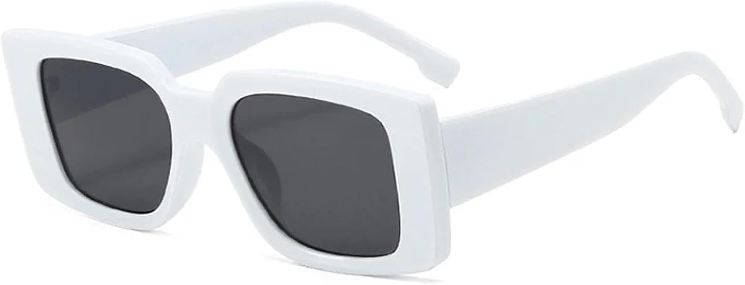 

Популярные солнцезащитные очки в маленькой оправе для женщин и мужчин, в стиле ретро, ​​для активного отдыха, путешествий, пляжа, вечеринок, с защитой от УФ-излучения UV400 TKKTLLT, White Gray