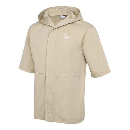 

Куртка loose hooded casual sports short sleeved jacket 'beige' Puma, бежевый