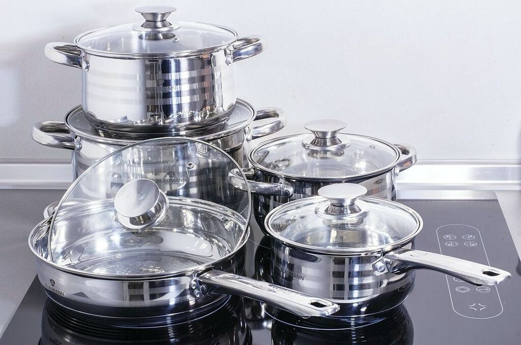 

Посуда Blaumann из нержавеющей стали 10 шт. Jumbo Gourmet Line BL-167