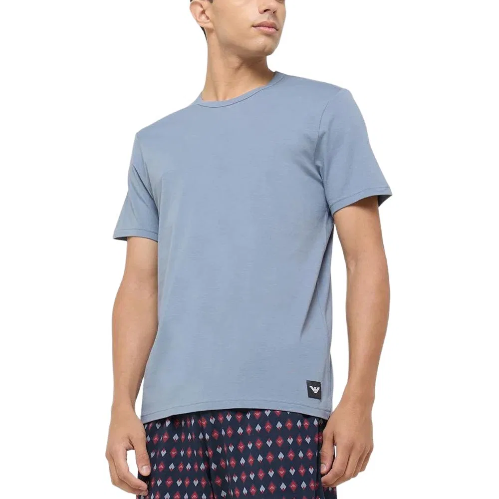 Футболка мужская 2 Pack EMPORIO ARMANI, Blue+Light Green — фото 4