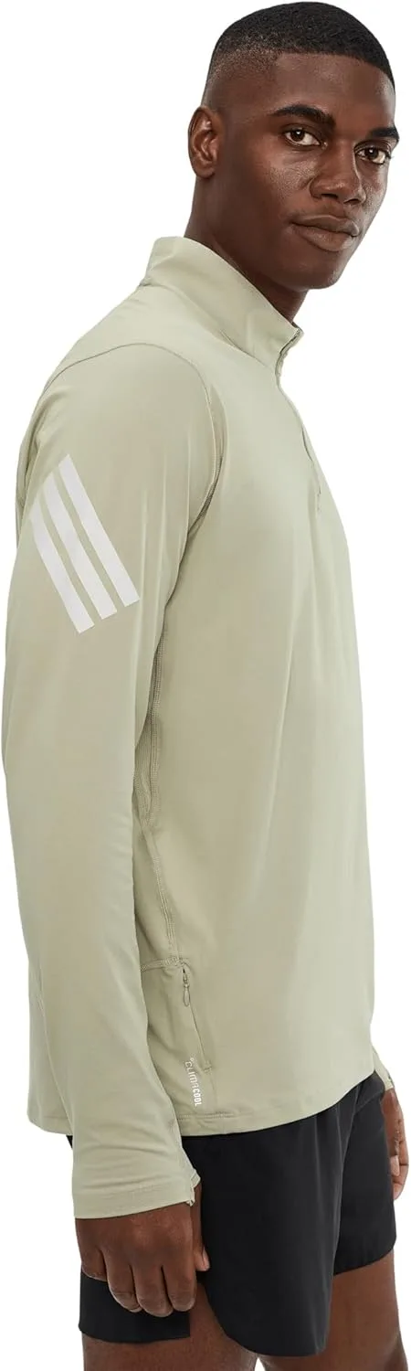 Adidas мужская флисовая толстовка Adi365 Iconic Running с молнией до середины — фото 3