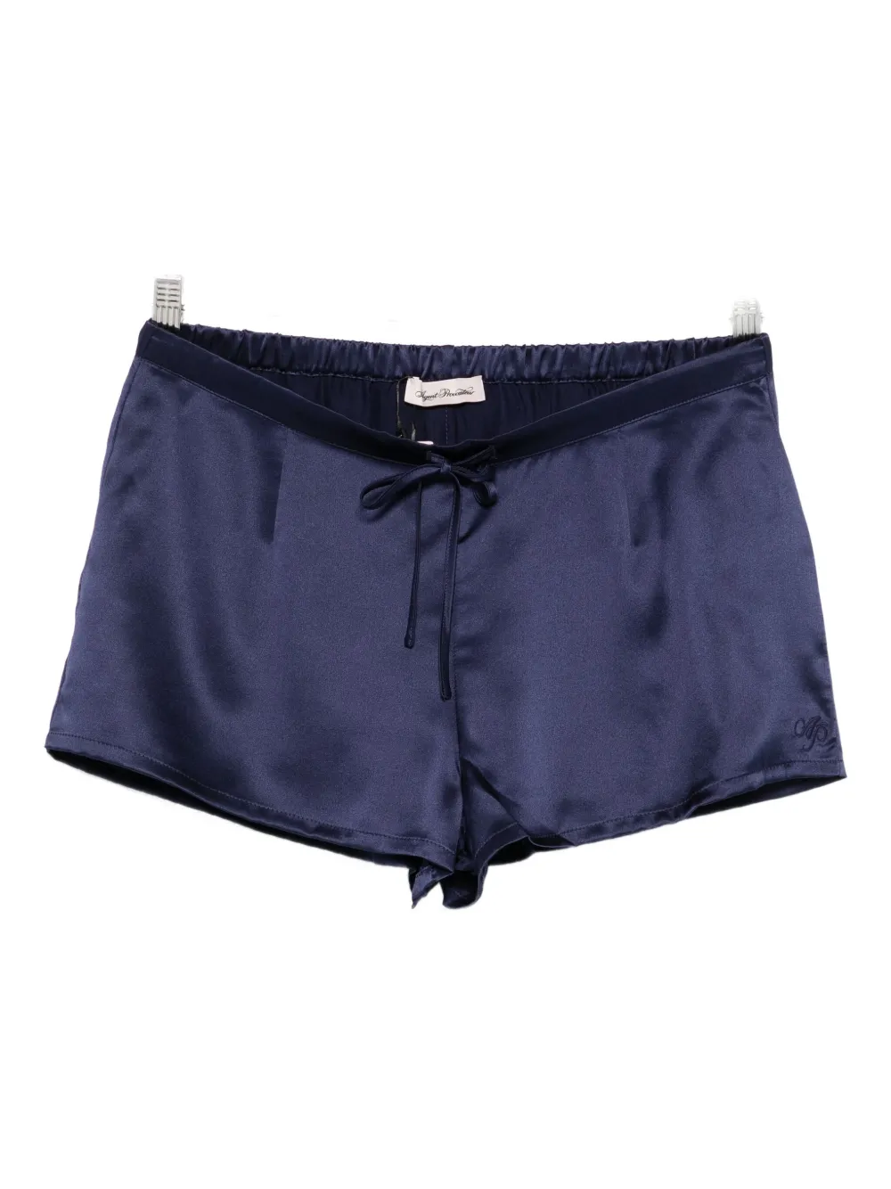 

Шелковые шорты на завязке Agent Provocateur, синий