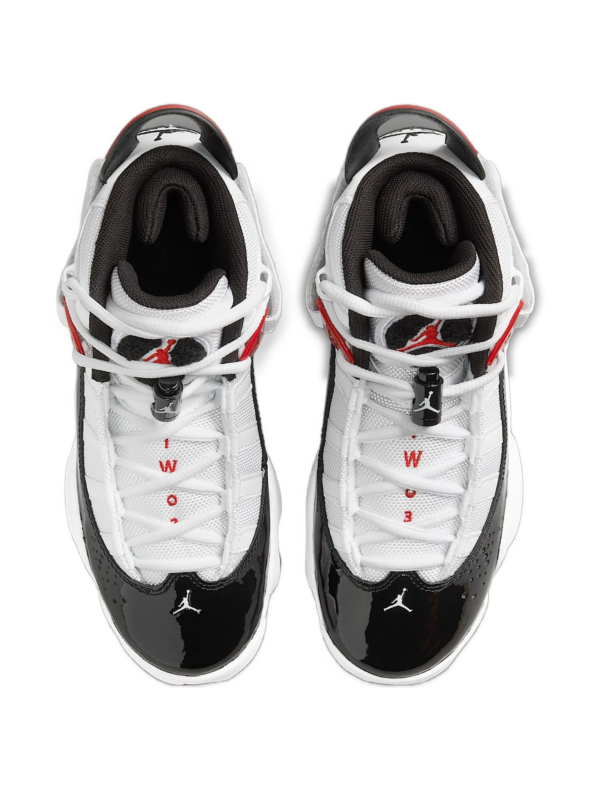 Кроссовки Jordan 6 Rings Varsity Red Black Jordan Kids, белый — фото 4