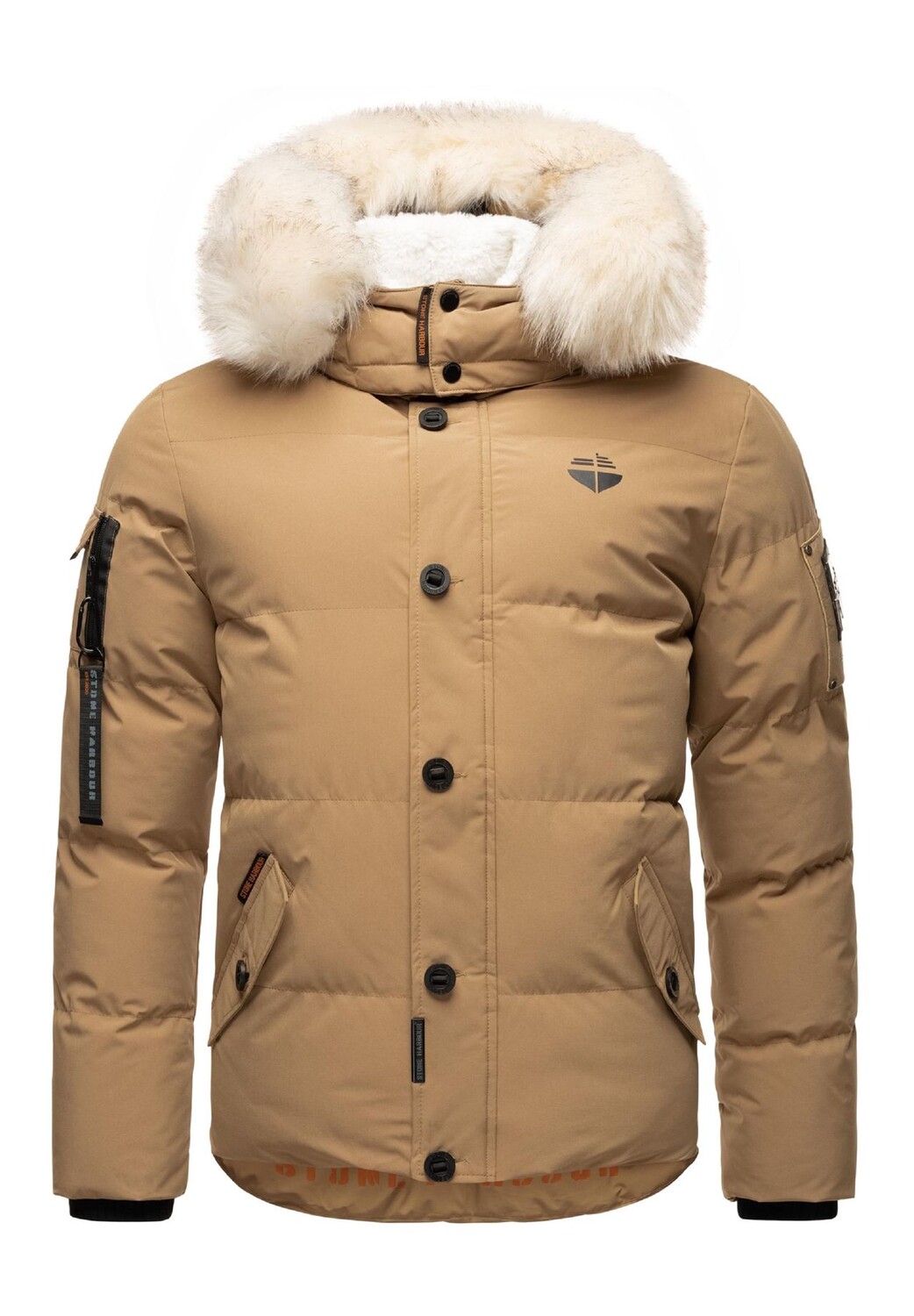 

Зимняя куртка Халваар STONE HARBOUR, цвет Light Brown Mit Fell