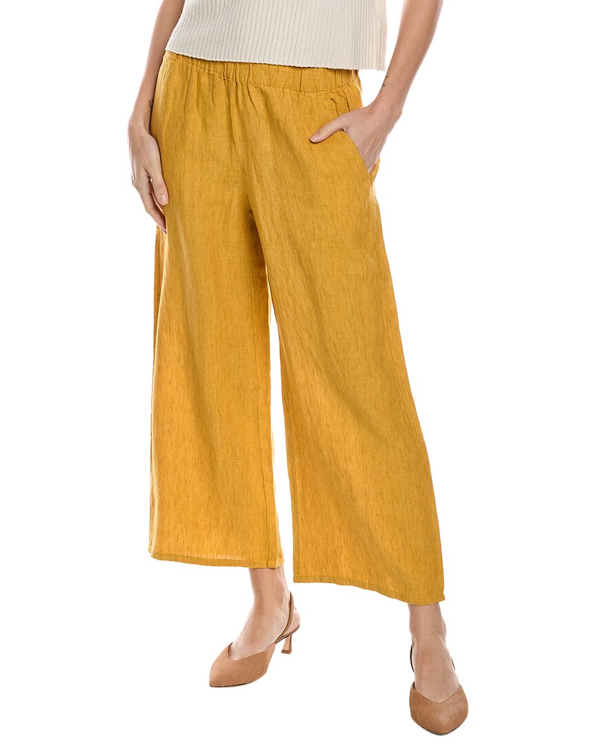 

EILEEN FISHER Широкие льняные брюки, желтый