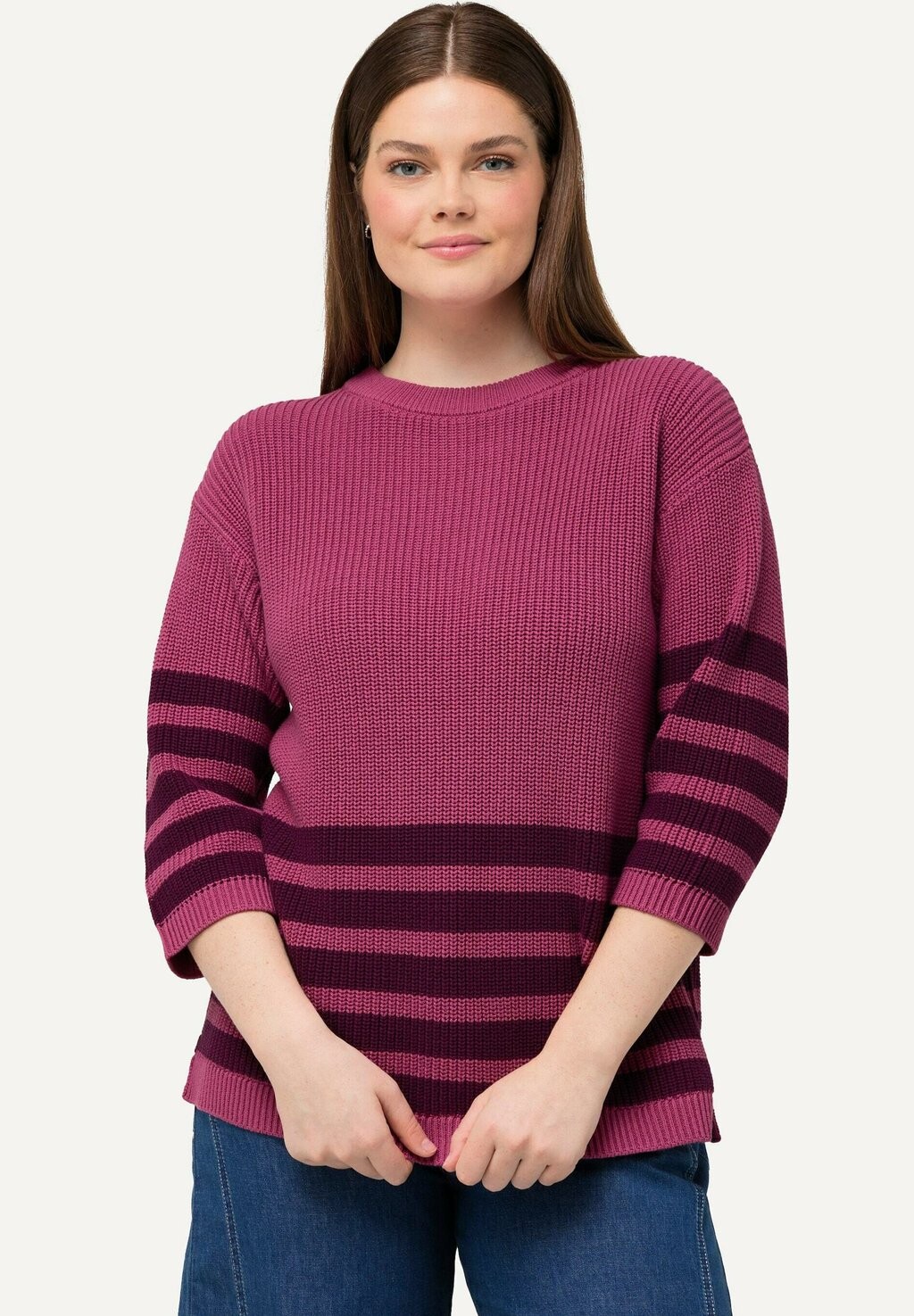 

Джемпер STRIPED 3/4 SLEEVE Ulla Popken, фиолетовый