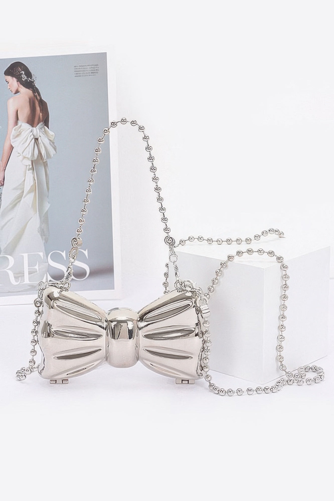 

Металлический мини-клатч FASHNZFAB, серебряный