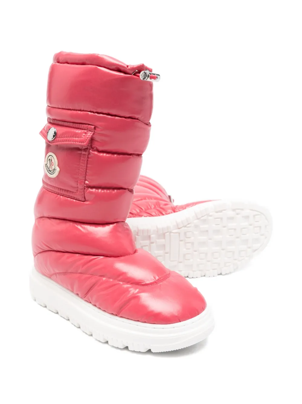 Утепленные снегоступы Gaia Moncler Enfant, розовый — фото 2