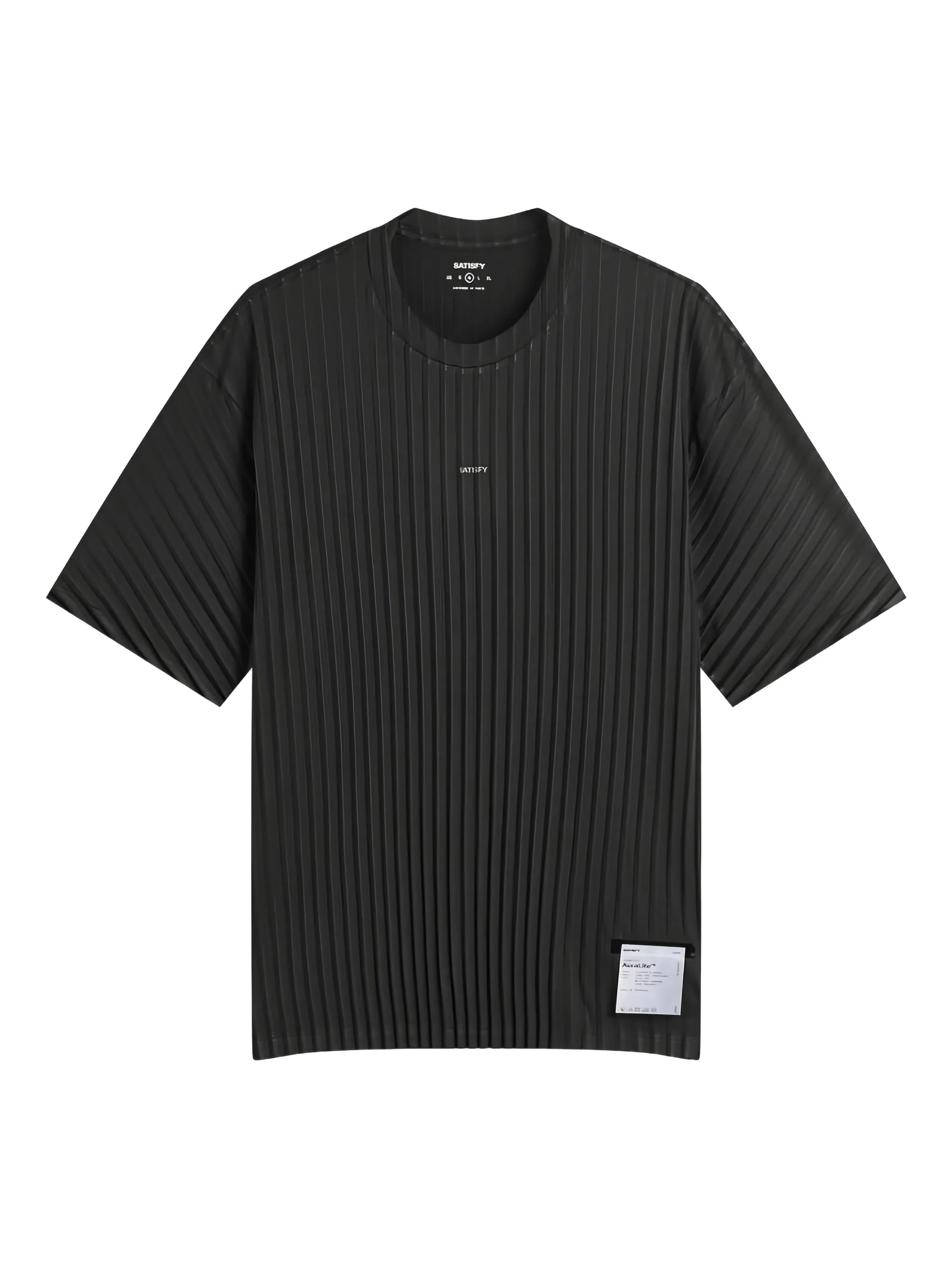 

Футболка в рубчик Satisfy, черный