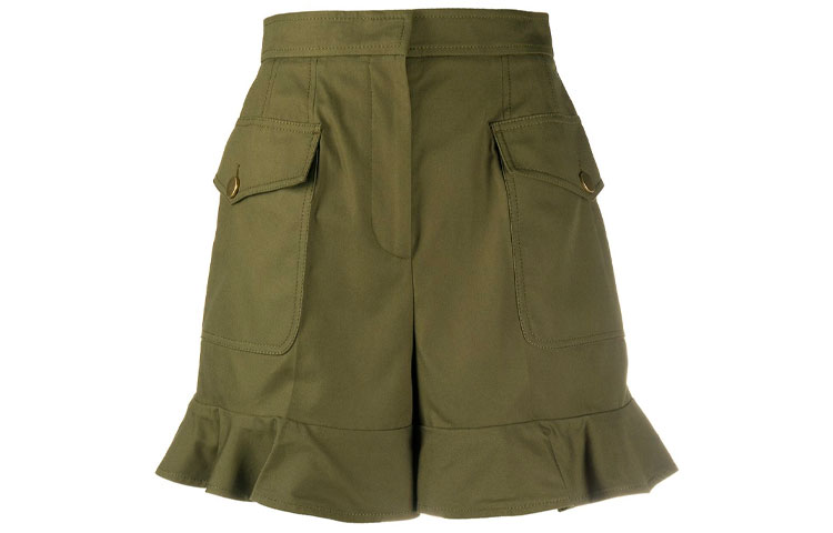 Alexander McQueen Женские карго-шорты green