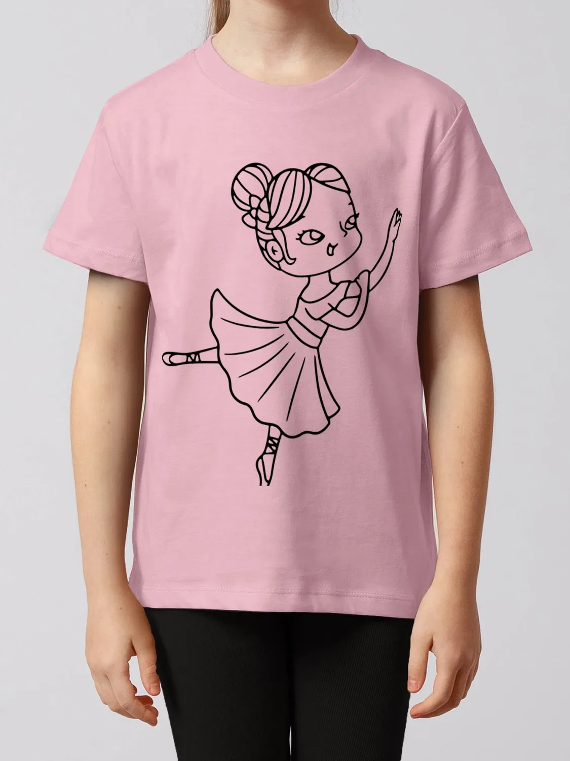 Футболка с балериной Wat? Apparel, розовый
