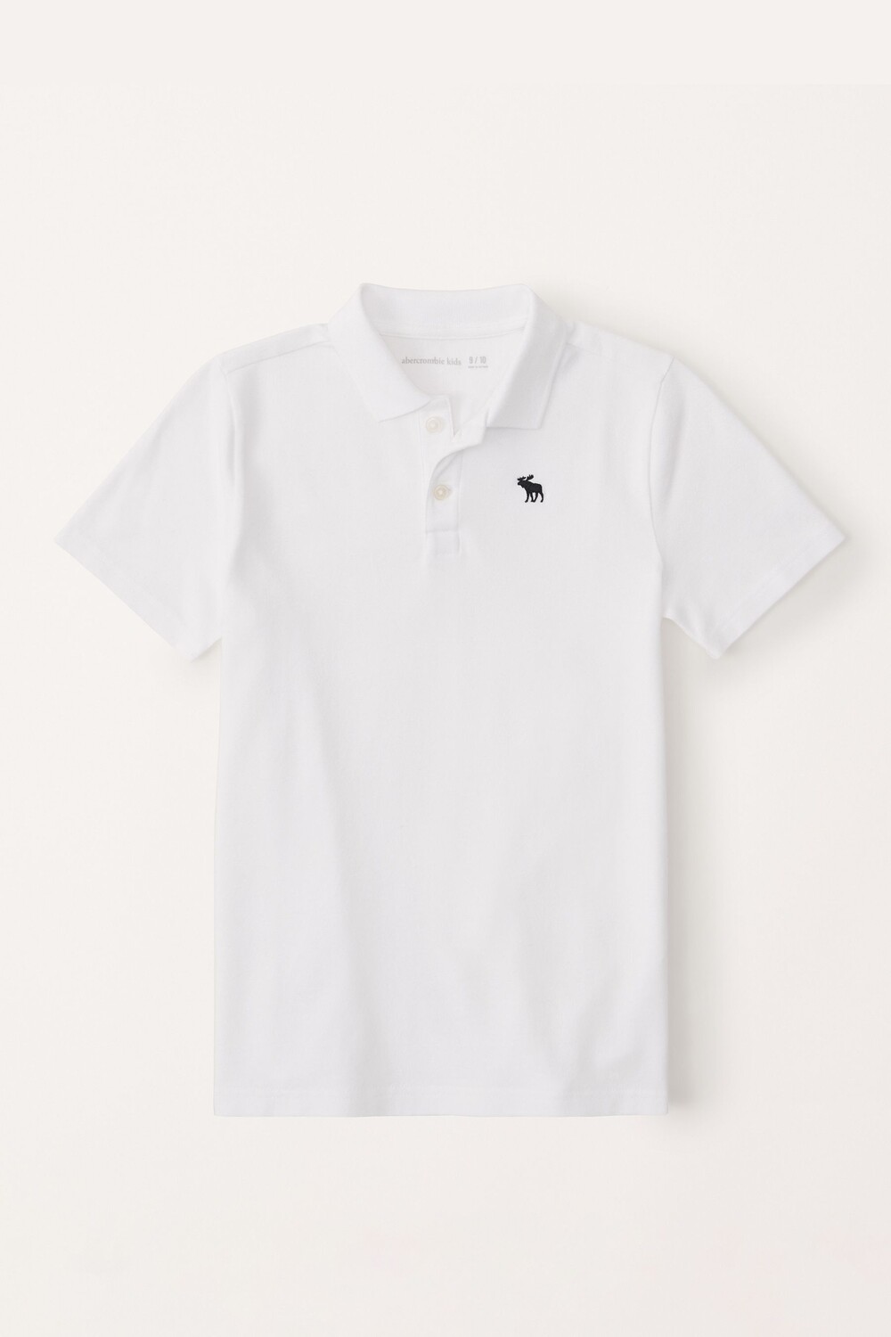 

Пике с логотипом рубашка поло Abercrombie & Fitch, белый