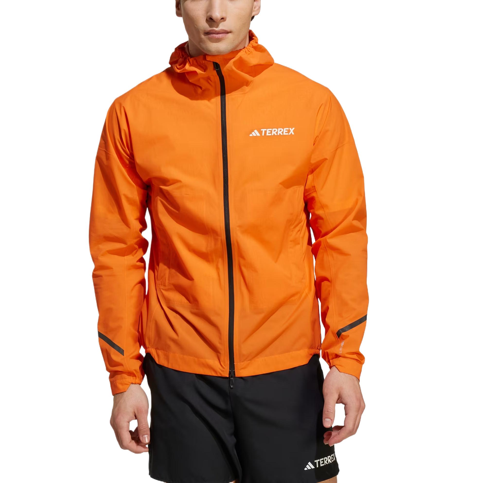 Adidas Свободная доставка с курткой AdiClub Terrex Xperior 2.5 Layer Light Climaproof, Half Impact Orange — фото 2