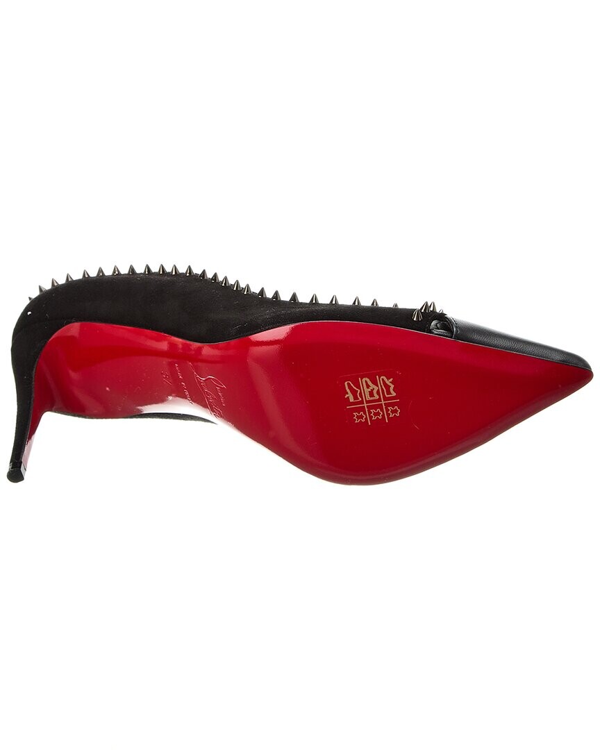 

Christian Louboutin Duvette Spikes 85 Туфли из кожи и замши, черный