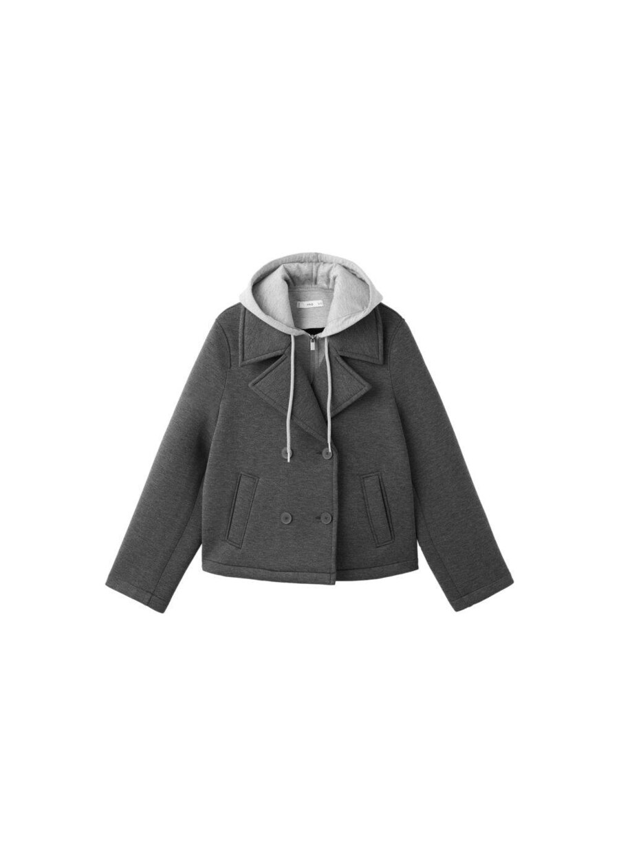 

Демисезонная куртка MANGO Nera, Grey/Dark grey