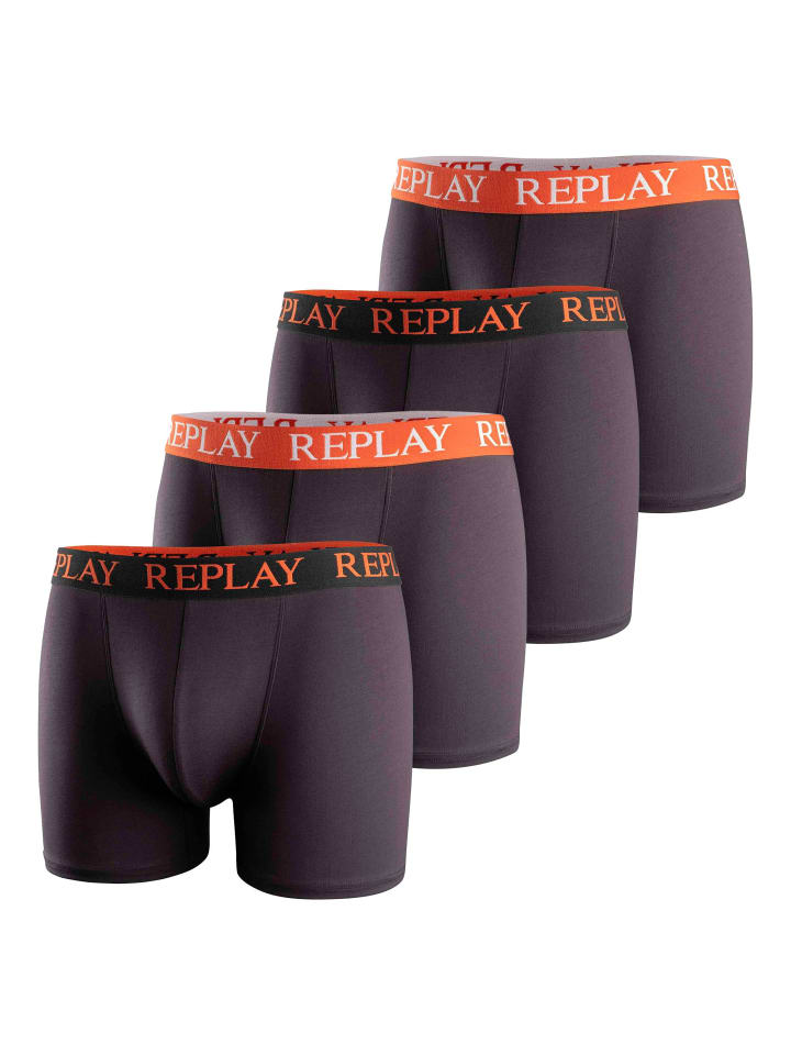 

Трусы боксеры Replay, цвет schwarz/orange