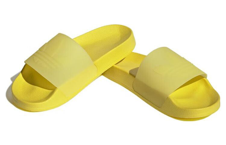 Шлепанцы и сланцы Adilette Adidas Originals Slide 'Magic City - Impact Yellow' — фото 3
