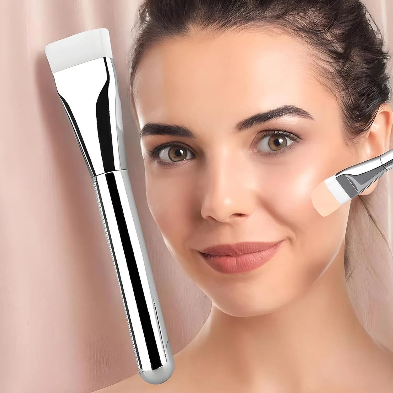 Кисть для лица Flat Brush для тонального крема, бренд No brand, 1 шт. — фото 3