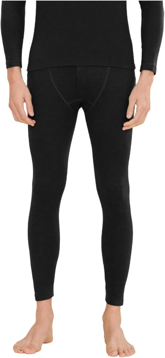 Термобельё брюки мужские флисовые, чёрные