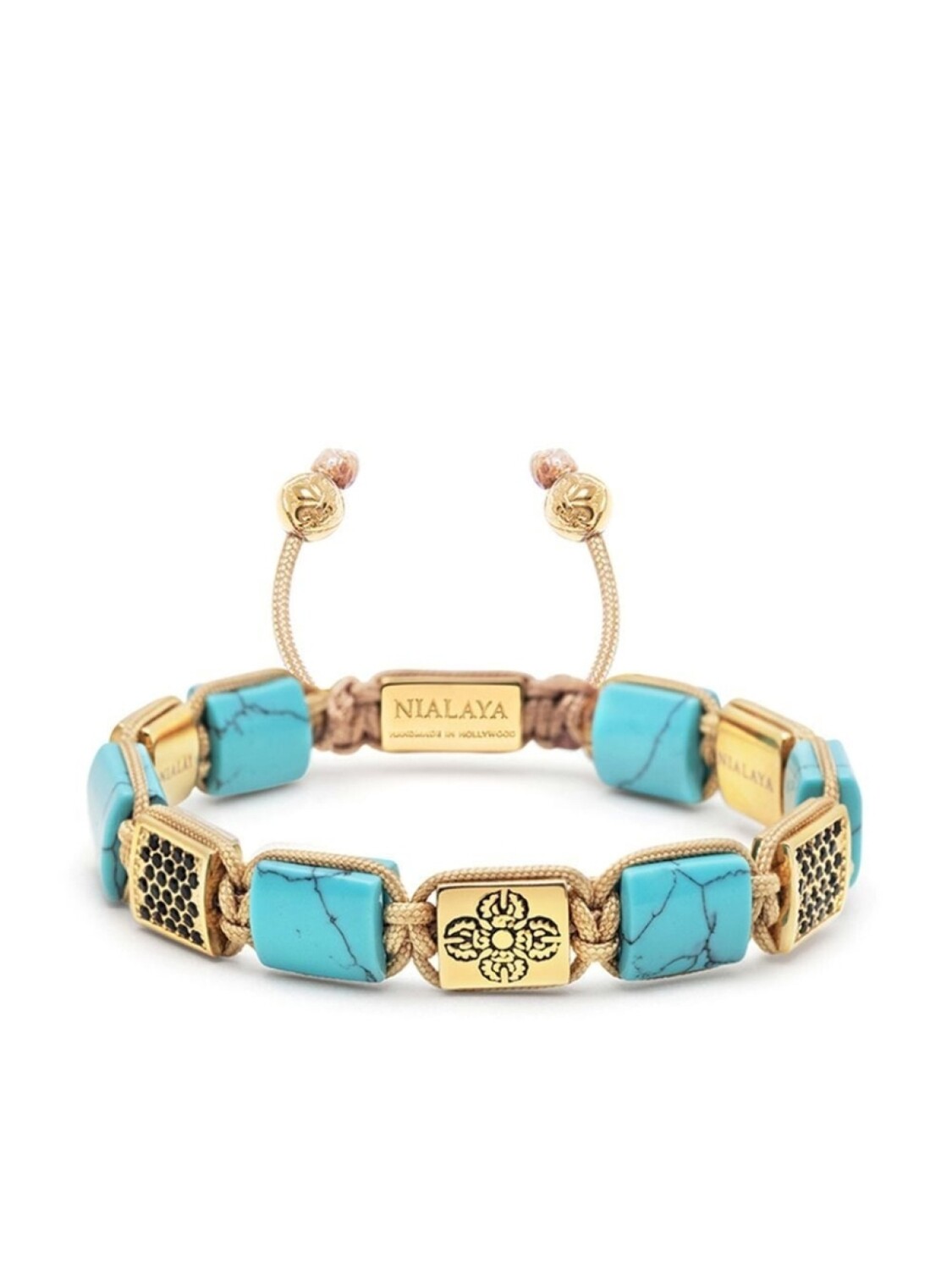 

Браслет с кулиской Nialaya Jewelry, золотой
