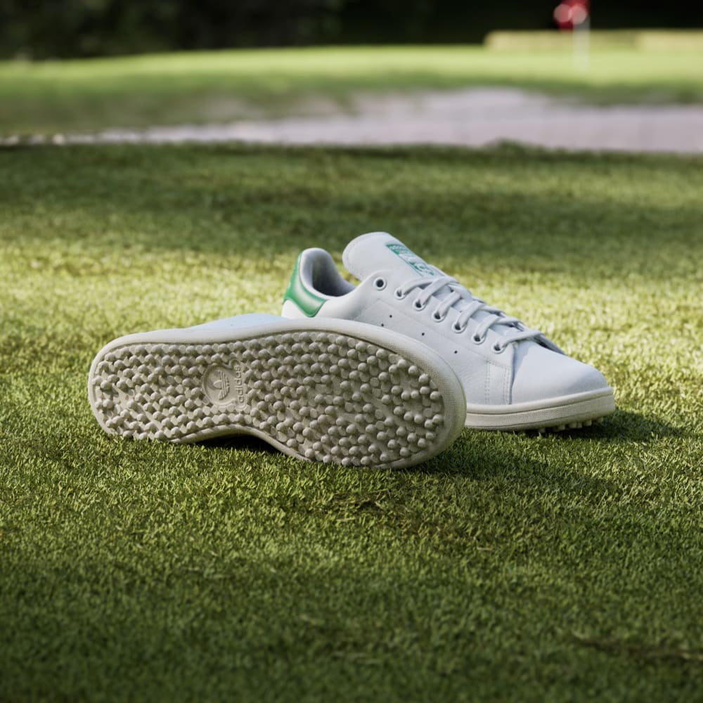 Кроссовки Adidas Stan Smith Spikeless Golf Shoes, цвет Cloud White/Green/Off White — фото 3