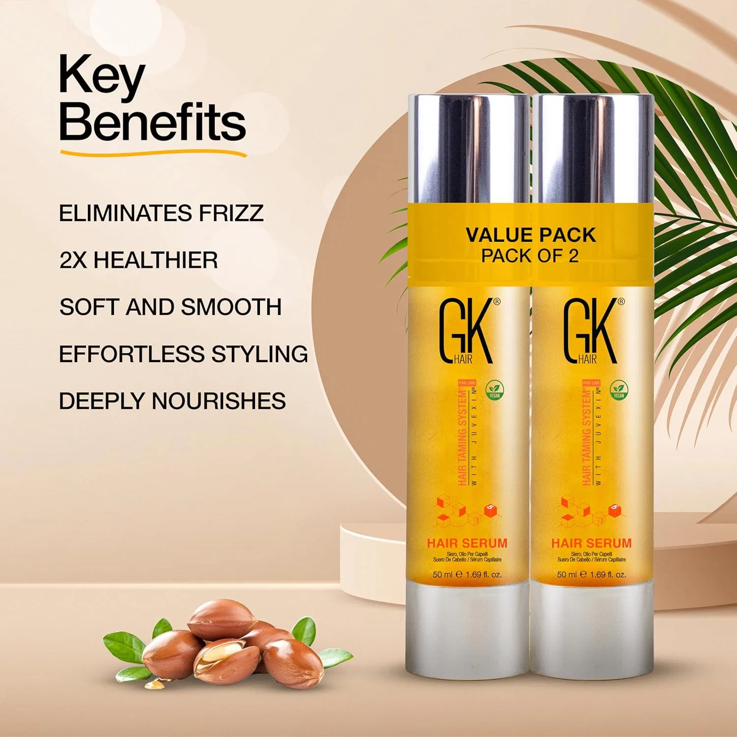Сыворотка для волос Global Keratin с аргановым маслом, 50 мл Gk Hair — фото 4