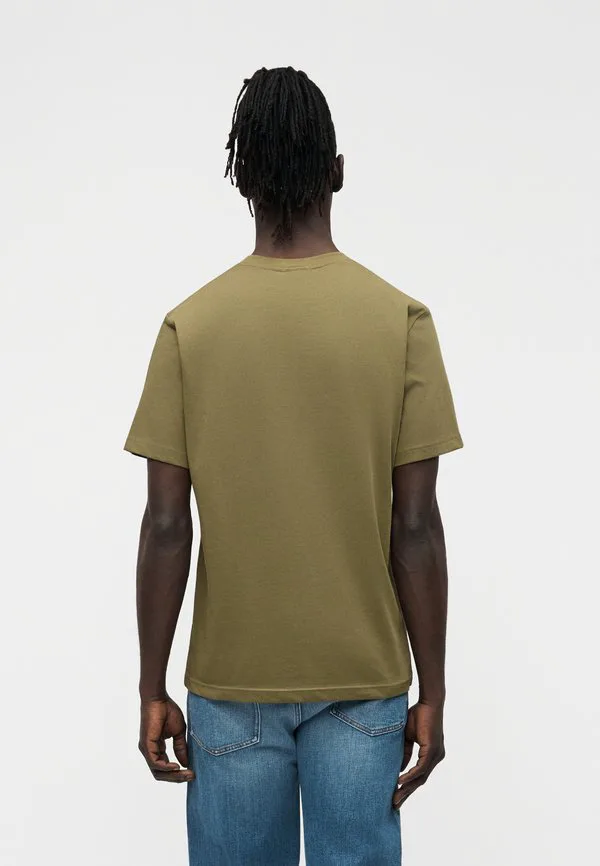 Базовая футболка унисекс Lacoste, Khaki — фото 2