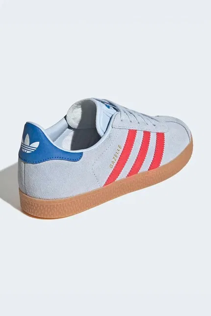 Кроссовки детские Gazelle Adidas Originals, синий — фото 3