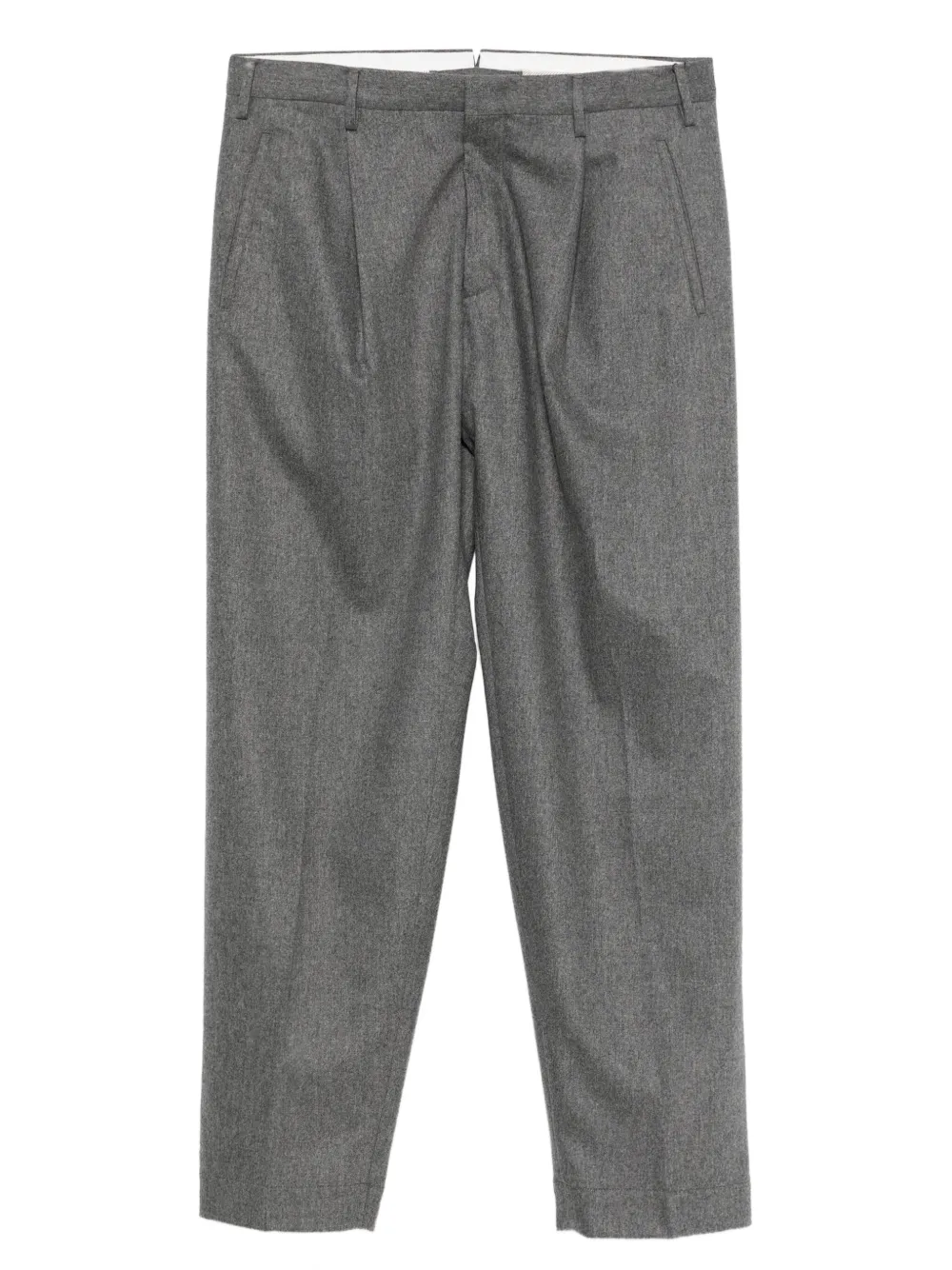 

Прямые брюки из смесовой шерсти Incotex, серый