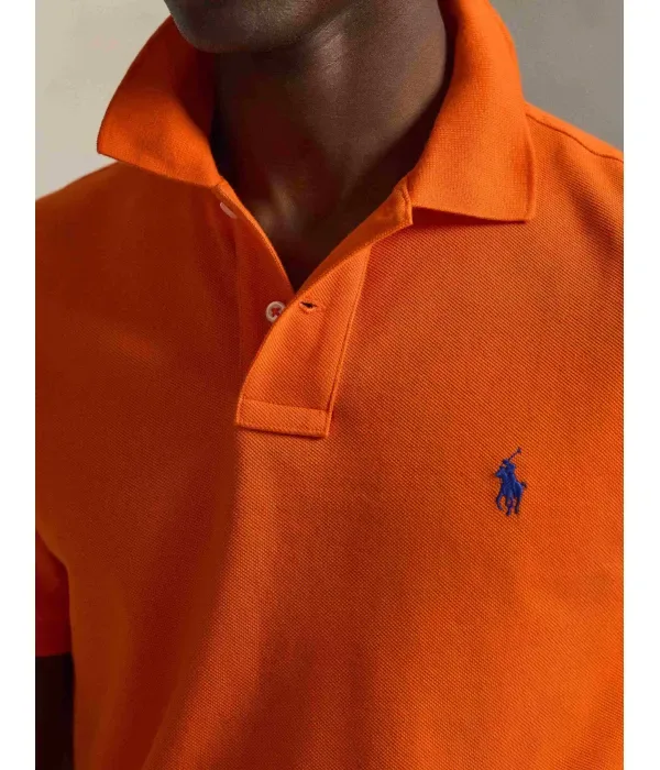 Полюс slim fit Polo Ralph Lauren, оранжевый — фото 4