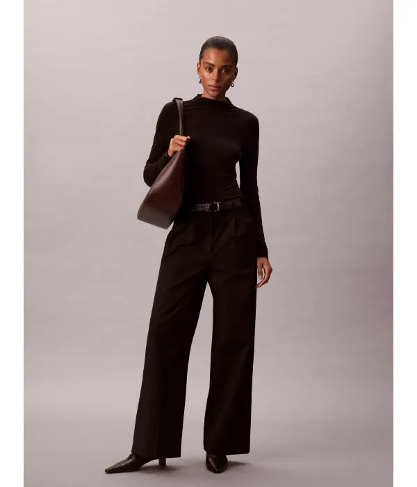 Полуводолазка slim fit Calvin Klein, черный — фото 2