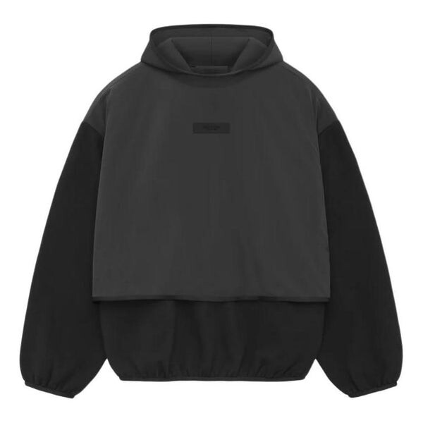 

Толстовка ss24 nylon fleece hoodie 'black' Fear Of God Essentials, черный