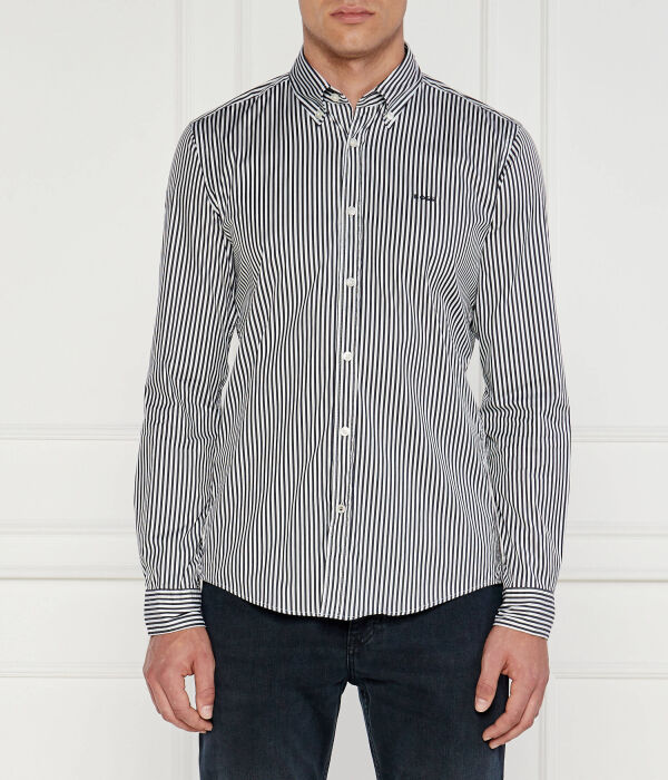 

Рубашка чалый Slim fit Boss, черный