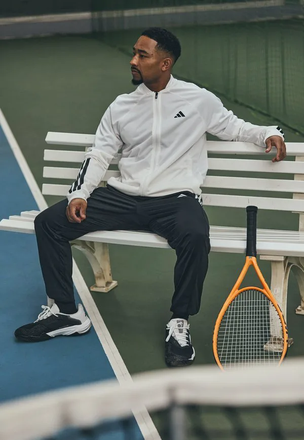 Тренировочная куртка с тремя полосками Adidas Performance, White — фото 2