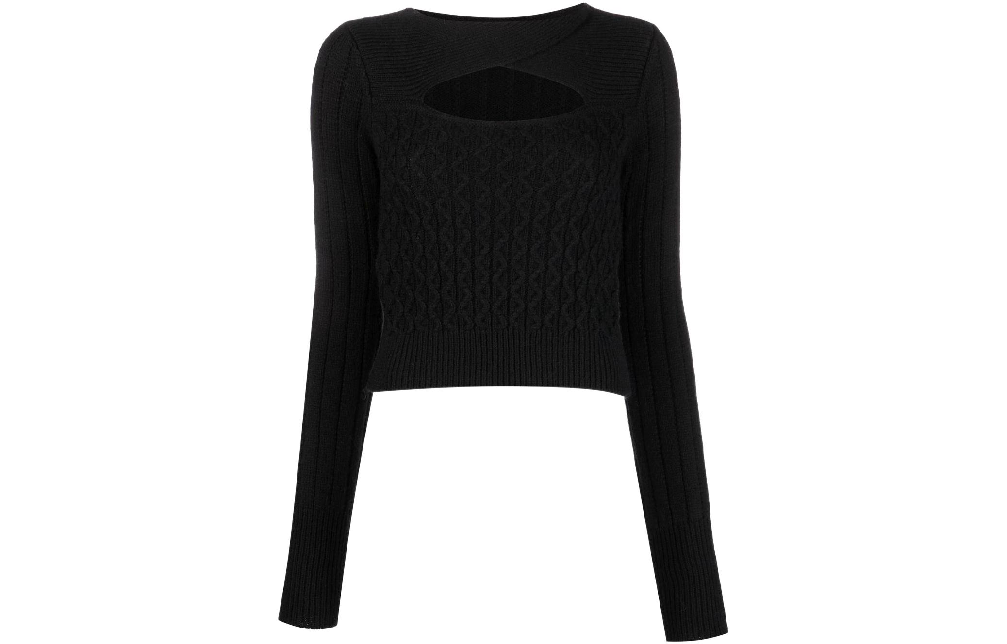 

Футболка с вырезами вязаная PINKO, черный